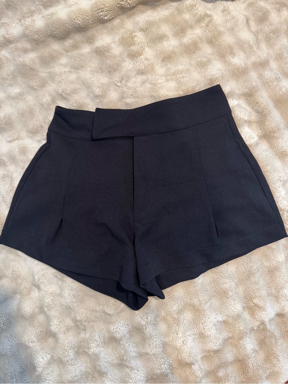 Sincerely Jules Black High-Rise Tailored Shorts